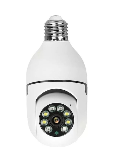 Ampul Kamera Wifi 360 Derece Kablosuz Güvenlik Kamerası Ev Ofis Ampul Tip Kamera 1 Ad