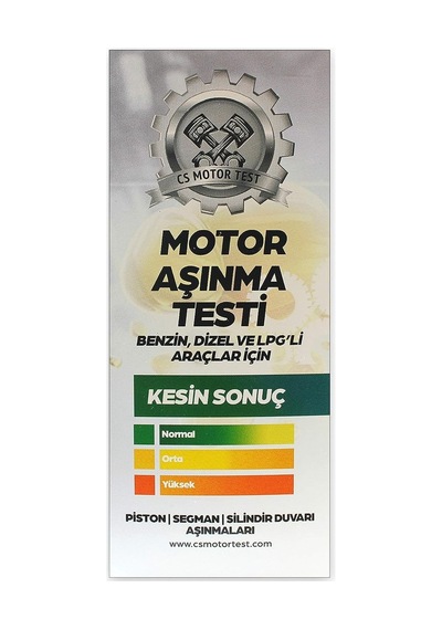 Cs Motor Test Aşınma Ve Conta Kaçak Testi- Avantajlı 2'li Paket