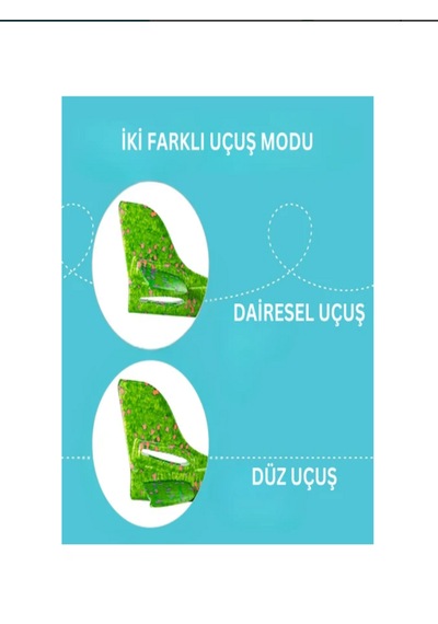 Yeşil & Turuncu Çocuk Köpük Uçak 2'li Set - El Planörü, Elle Atılan Dayanıklı Uçan Oyuncak