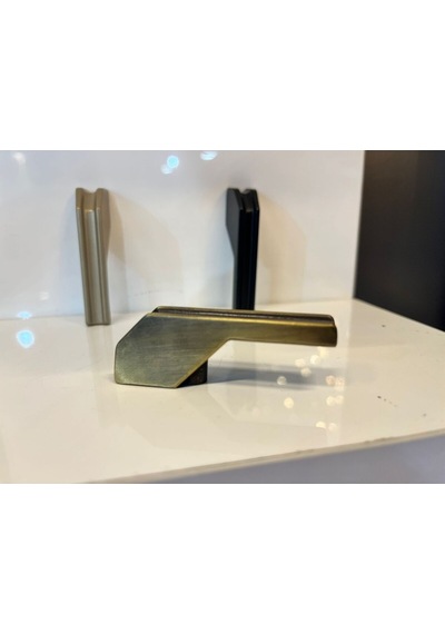 Petra Metal Kulp 16mm Antik Sarı Dolap Kapak Tv Ünite Modern Çekmece Mobilya Komidin Konsol