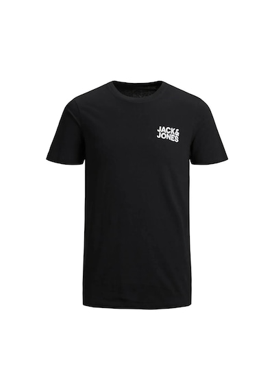 Jack & Jones Erkek T Shirt 12158505 Siyah-beyaz Siyah - Beyaz