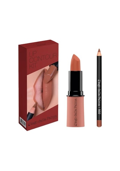 Diego Dalla Palma Lip Contour Kit Lipstick 502 + Dudak Kalemi 502 - Warm Sand