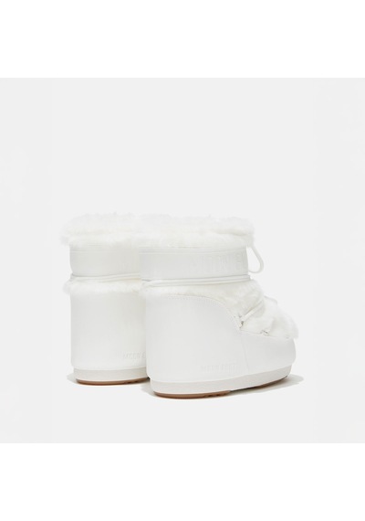 A002 Optical White Kar Botu Kadın 80d1409390-a002 Moon Boot Icon Low Faux Fur Optical White 36-41 Beyaz
