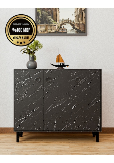 Dekorfim DF08102BD MDF Ayakkabılık Antre Hol Çok Amaçlı Dolap Ayakkabı Dolabı