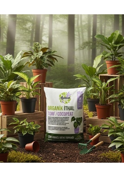 Ayrex Aymen Çiçekçilik 20 Litre Ithal Torf Cocopeat Ponza Özel Karışım Saksı Harcı Çiçek Ve Bitki Toprağı - Diğer