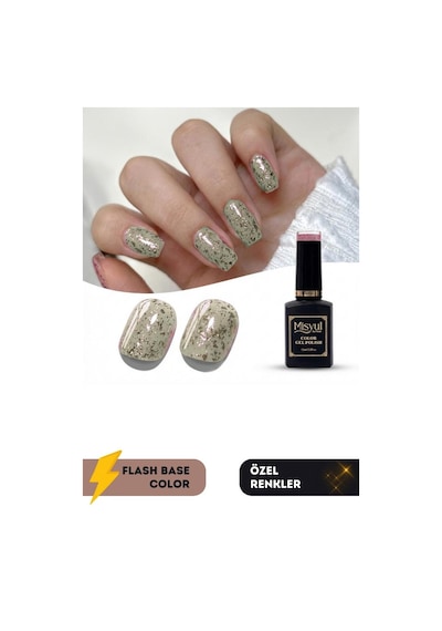 Misyul Uv Led Kalıcı Oje Nail Art 15 Ml Flash Base Color F09