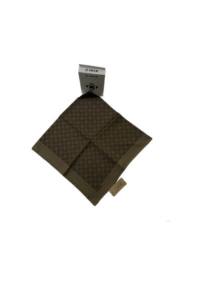 Aker Elegance Monogram Eşarp - 1090500-2 - 100 X 100 / 934 Koyu Yeşil