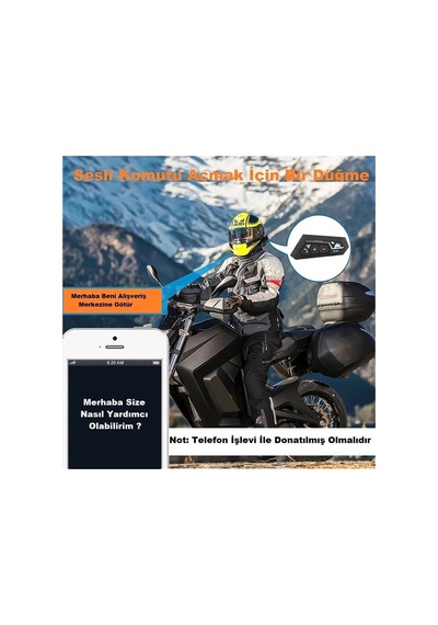 Motosiklet Kaskı İçin Şarj Edilebilir Bluetooth Intercom Kulaklığı Ve Mikrofon Seti