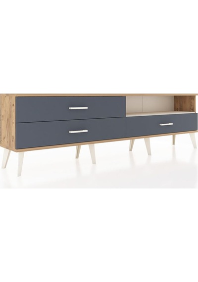 Arges Tv Ünitesi Tek Raflı 3 Çekmeceli 176x30x51 Çam-aytaşı/antrasit Aytası/antrasıt Arges Tv Ünitesi Tek Raflı 3 Çekmeceli 176x30x51 Çam-aytaşı/antrasit Aytası/antrasıt