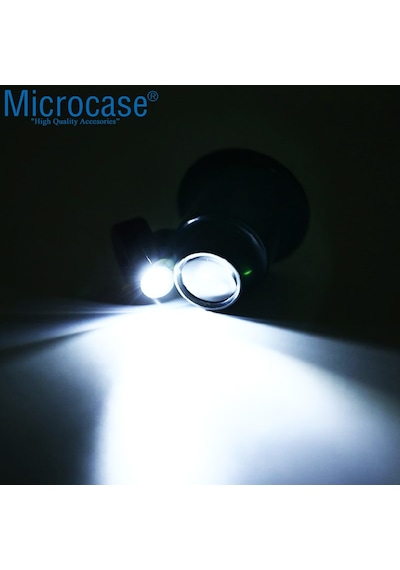 Microcase Saatçi Tamirci Göz Büyüteci 20X Işıklı Siyah - Al2450