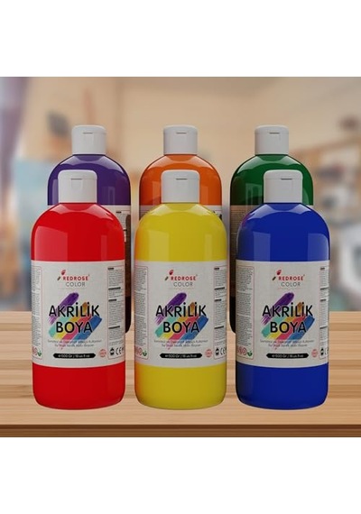 Ara Renkler Akrilik Boya 6'lı Set 6x500gr 0,15 L