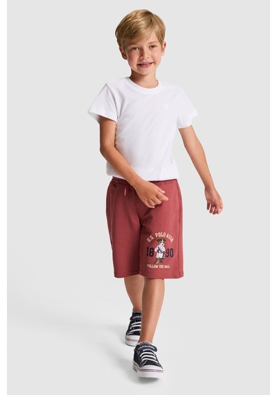 U.s. Polo Assn. Erkek Çocuk Vişne Şort Örme 50323936-vr223