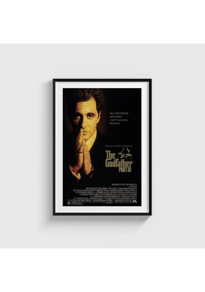 The Godfather Part Iıı 1990 Film Posteri Tablo Çerçeveli Poster Duvar Dekorasyonu Siyah Çerçeveli Tablo Siyah Çerçeveli Tablo Dn11d373sıyah