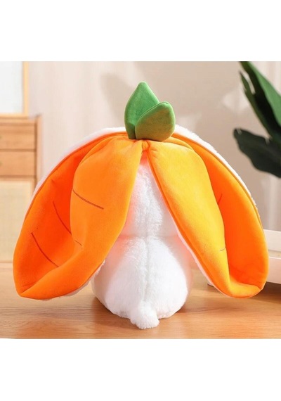 Sevimli Havuç Tavşan Peluş Havuç Tavşan Çantalı 50 Cm Sevimli Hav