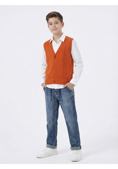 Xo Kids Erkek Çocuk 4lü Alt Üst Takım 11-14 Yaş 14203 Yeşil