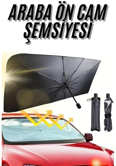 Ön Cam Güneşlik Şemsiye Tüm Araçlar İçin Araba Katlanabilir Güneşlik 1 66909569
