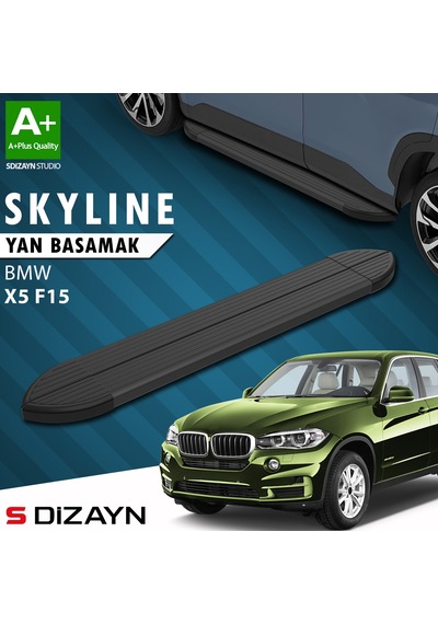 S-dizayn Bmw X5 F15 Skyline Siyah Yan Basamak 193 Cm 2013-2018 A+ Kalite