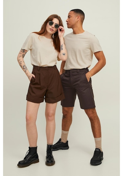 Jack & Jones Erkek T Shirt 12113648-Krem