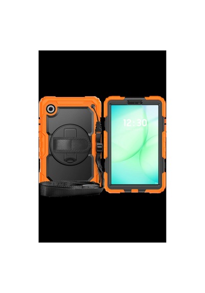Northcity Samsung Galaxy Tab A11 Plus Kılıf Amazing Tablet Kapak - Turuncu Kapaklı Kılıf