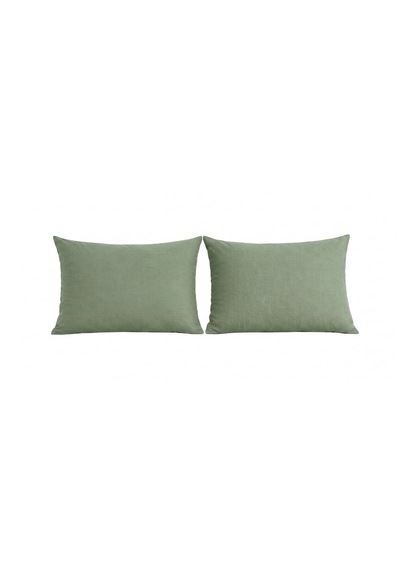 Faralya Life %100 Pamuk 2'li Yastık Kılıfı 50x70 Cm Yumuşak Dokulu Terletmeyen Dayanıklı Ev Otel Tipi Nefes Alabilen Kapaklı Yastık Kılıfı Açık Yeşil