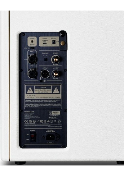 Positive Grid Spark Cab 140w Frfr Gitar Amfi Hoparlörü, Spark Serisi Ve Modeler Uyumlu Stereo Amfiler Beyaz