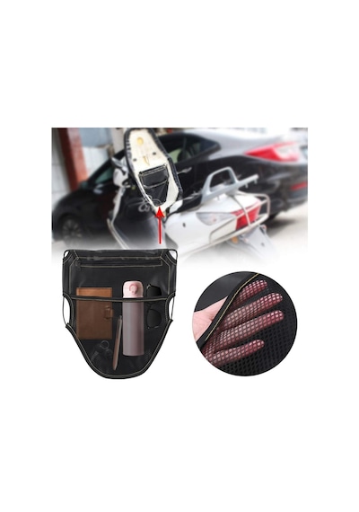 Glanz Sele Altı Organizer Çanta Motosiklet Scooter Kılıf Çantası Siyah