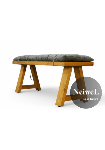 Neiwel Garden Nua Doğal Ahşap Bank Ahşap