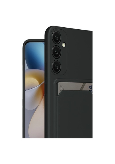 Uryport Samsung Galaxy Uyumlu S24 Fe Kılıf Kelvin Kartvizitli Silikon - Siyah