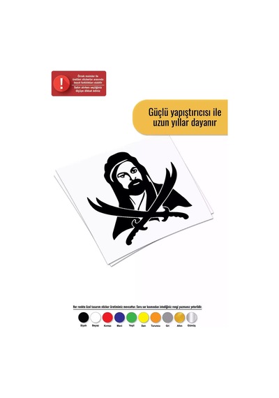 Zülfikar Tasarım - Araç, Oto, Laptop, Duvar Uyumlu Sticker 50 50 Cm