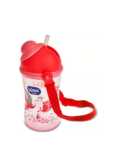 Wee Baby 395 Friends Pipetli Bardak 300 Ml - Pembe