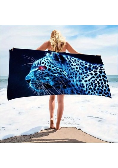80x150 Cm Banyo&plaj&spor Havlusu Hızlı Kuruma Mikrofiber Pamuk