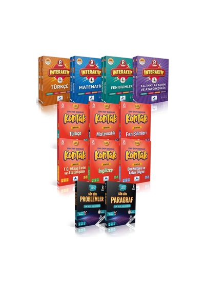 Paraf 8. Sınıf İnteraktif Soru Kütüphanesi +kontak Konu Takip