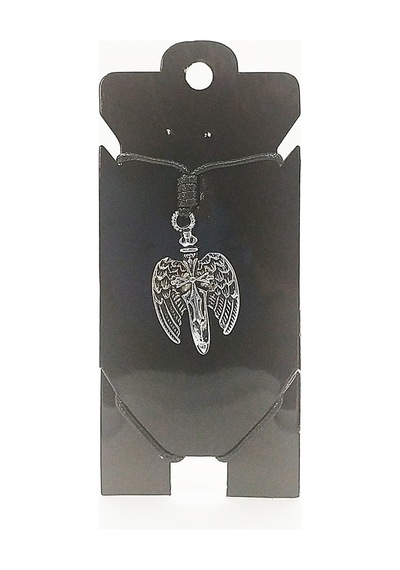 Kore İp Askılı Ve Krom Çelik Kaplamalı Unisex Tribal Kolye Kkrm-05 Gümüş7