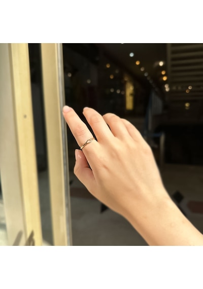 14k Altın Taşlı Balık Yüzük