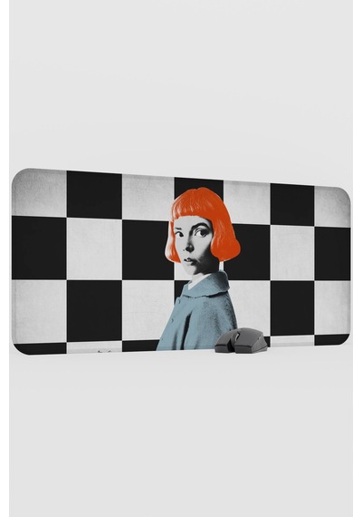 The Queen's Gambit V2 90x40 Xxl Gaming Kauçuk Kaymaz Taban Mouse Pad Fare Altlığı