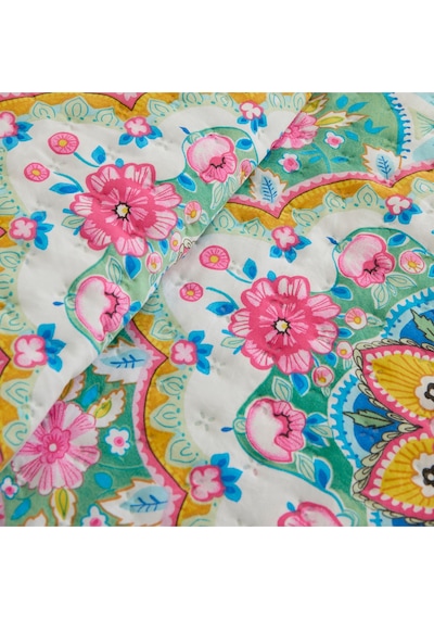 Karaca Home Luna Çok Amaçlı Çift Kişilik Yatak Örtüsü Multicolor Çok Renkli