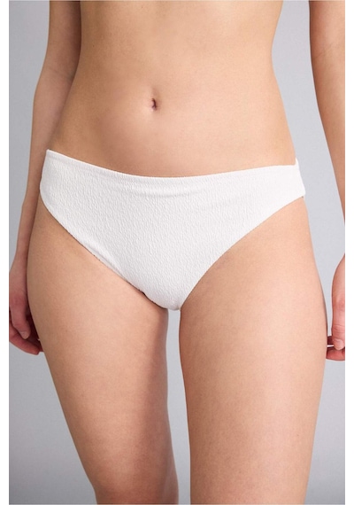 Defacto Regular Fıt Krinkıl Kumaş Bikini Alt G3772ax26smwt16 Beyaz-wt16