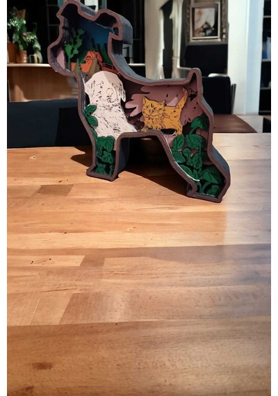 Dekoratif 3d Köpek Figürlü Masa Süsü Biblo