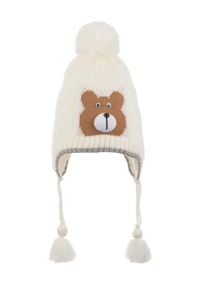 Benitto Kids Kitti 4-8 Yaş Erkek Çocuk Bere Beyaz