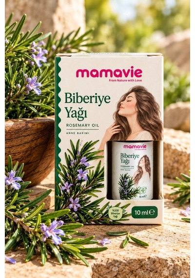%100 Saf Biberiye Yağı 10 Ml Rosemary Oil, Saç Bakımı Ve Aromaterapi İçin Bitkisel Yağ - 937409480