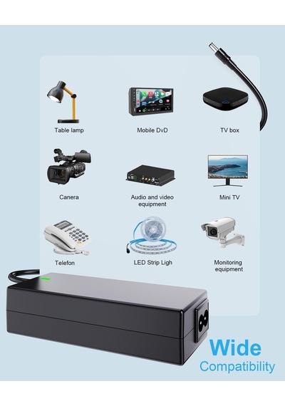 Led Şeritler, Led Işık Şeridi, Tv, Dvd Tv'ler Tft Ekran Monitörü, Nas, Ext İçin 12v 5a 60w Güç