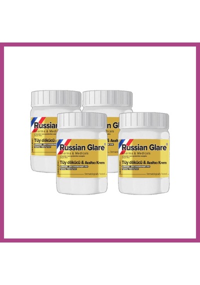 Gees Global Glegnd Russ Glare Nano 4 Tane X 50 Ml Tüylere Krem Russ Merhemi Gbzs