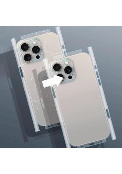 Tr İphone 17 Pro İle Uyumlu Şeffaf Arka Yüzey Koruma Çizilmez, Darbe Emici, İnce Ve Hafif Şeffaf Kaplama