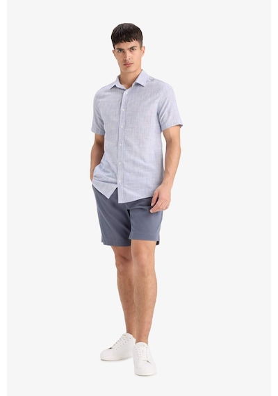 Defacto Regular Fit Dokulu Bermuda E2234ax25smın269 İndigo