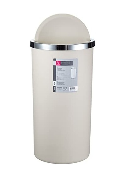 Lenox 35 Lt Çöp Kovası, Kapaklı, 30 X 56 Cm, Bej Genel