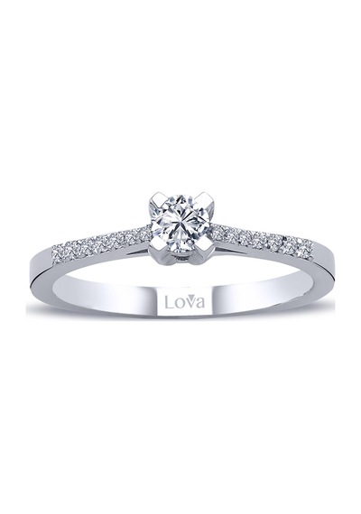 Lova Toplam 0,28 Karat Pırlanta Tektaş Yüzük - 1020278
