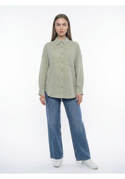 LOFT Loose Fit Kadın Gömlek U.kol Lf2042160 Q1.v1 Çok Renkli