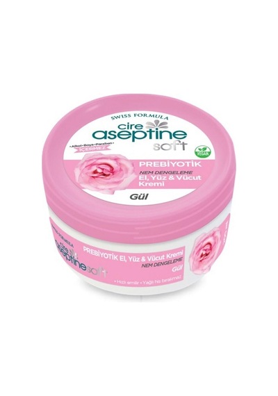 Cire Aseptine Soft Gül Özlü Nem Dengeleyici Ve Besleyici Prebiyotikli Krem 200 Ml