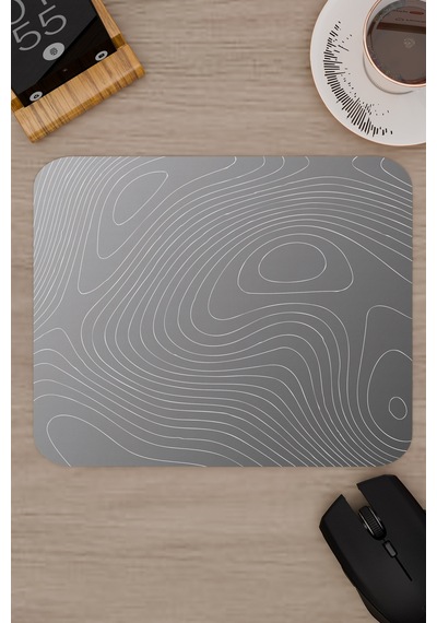 Topography Kaymaz Dikişli Kauçuk Oyuncu Mousepad V2 - 22x18 Gaming Mouse Pad Fare Altlığı