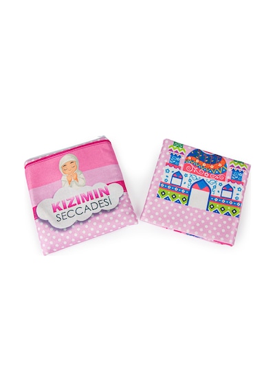 Çantalı Kızımın Çocuk Seccadesi Pembe Pembe
